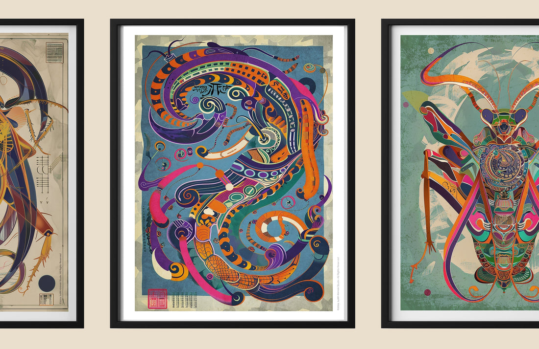 Warrior art collection inspired by nature and culture