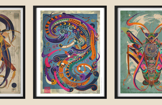 Warrior art collection inspired by nature and culture