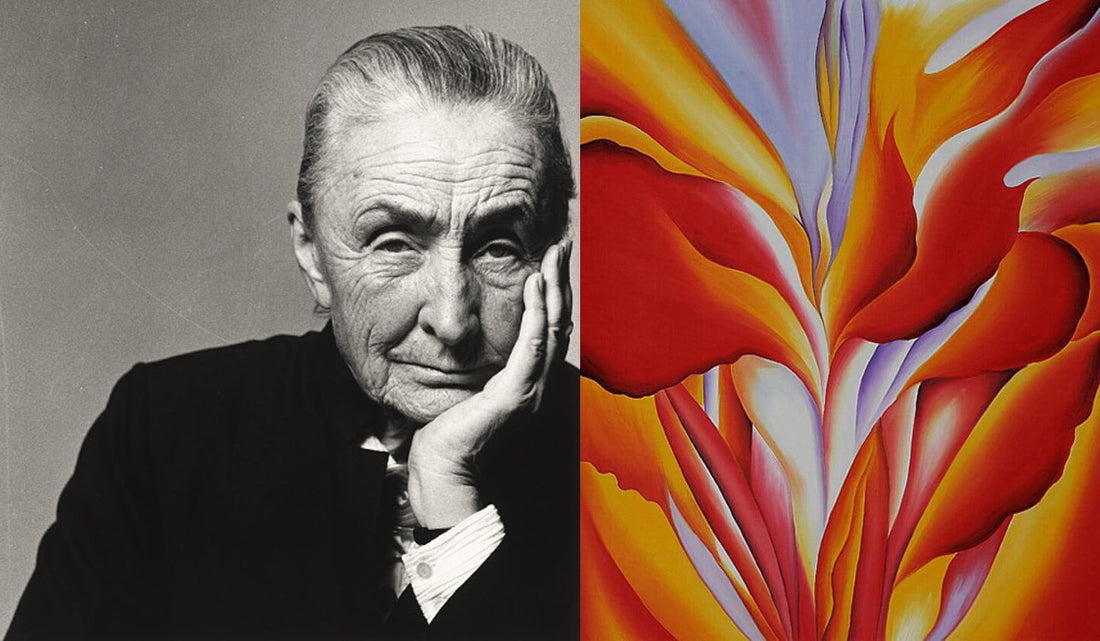 Georgia O’Keefe and her flower paintings served as the inspiration for the Big Blooms Collection