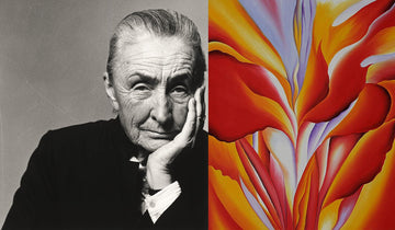 Georgia O’Keefe and her flower paintings served as the inspiration for the Big Blooms Collection