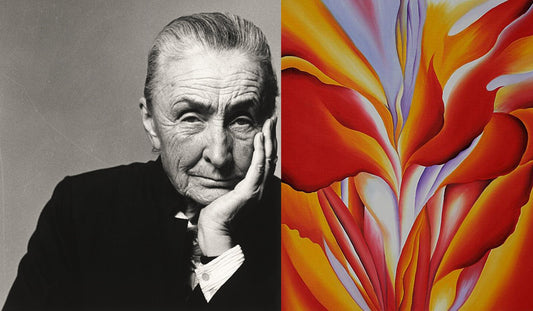 Georgia O’Keefe and her flower paintings served as the inspiration for the Big Blooms Collection