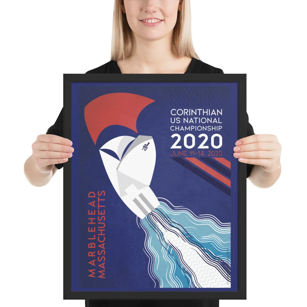 J70 sailing competition poster framed wall art for home décor