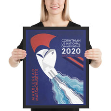 J70 sailing competition poster framed wall art for home décor