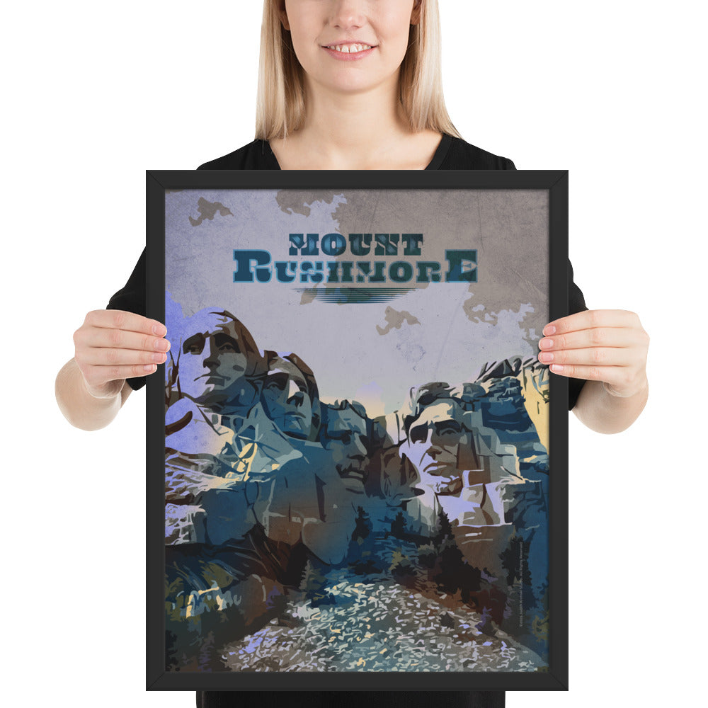 Mount Rushmore wall art framed poster print