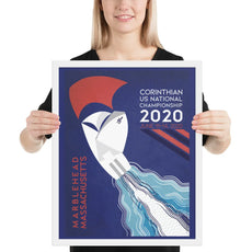 Coastal nautical décor print – J70 Corinthian Championship poster