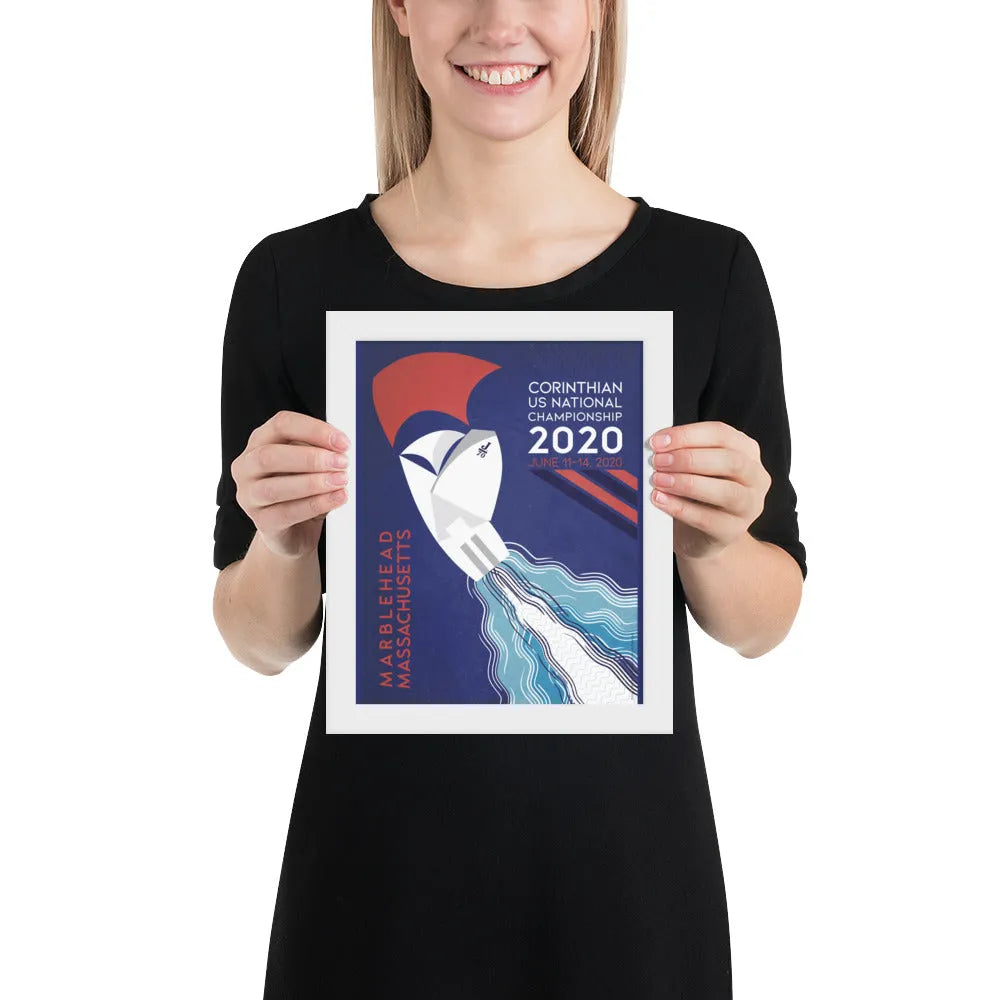 Judith Krimski Studio J70 Corinthian US Championship sailing poster print
